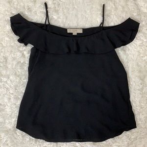 Women’s Ann Taylor Black Off the Shoulder Blouse XS